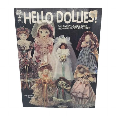Hello Dollies! Soft Sculpture Dolls Doll Making Sewing Patterns VTG Craft Book - Image 1 of 4
