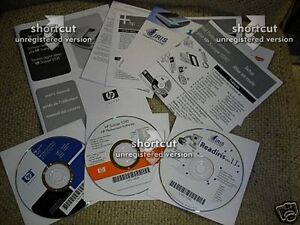 NEW HP Scanjet 5590 3 software disks: Readiris Pro 11; Photosmart; Image zone