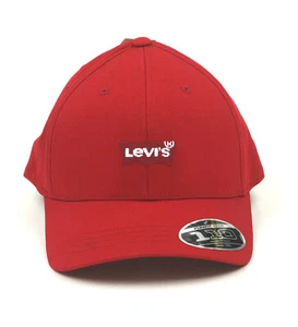 Gorra de béisbol Levis sombrero de ajuste flexible rojo talla única ajustable con logotipo - Imagen 1 de 6