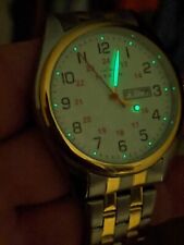 Mens Elevon GANN Bracelet Watch w/Date - ELE106-4 41mm Case Gold/Silver ~  New