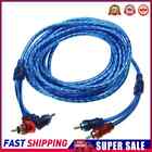 5 Meter 2 Rca To 2 Rca Plug Car Audio System Amplifier Braided Copper Cable