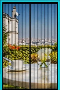 Magnetic Screen Door - Heavy Duty Mesh with Hands-Free Magnetic Closure - Picture 1 of 7