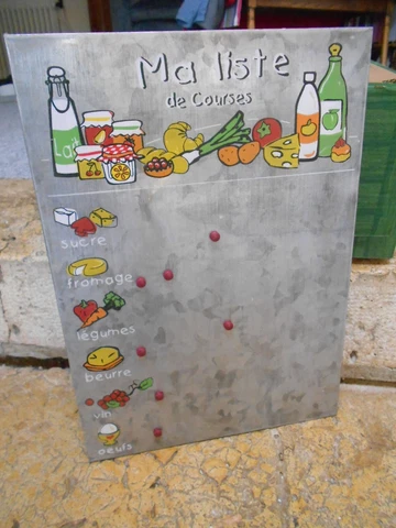 French Tole Shopping  Memo LIST COMMISSIONS Plaque Sign Cover