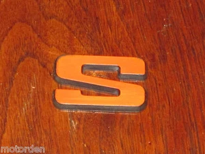"S" letter CAR BADGE 1 7/18" or 48mm Australia Ford? Laser? FREE POST AUSTRALIA - Picture 1 of 4