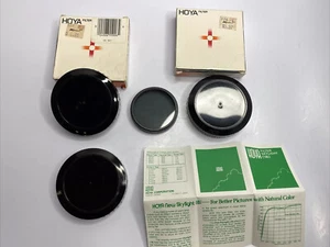 3 Vintage Hoya Skylight Camera Filters + 48 mm PL Japan Threaded Filter - Picture 1 of 12