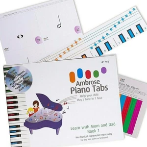 Adult Beginners Learn with Mum & Dad Music Book Learn to Play Piano & Keyboard - Picture 1 of 9