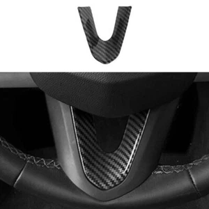 Fit For Cadillac CT5 2020-2022 Carbon Fiber Steering Wheel Sheet Cover Trim 1PCS - Imagen 1 de 6
