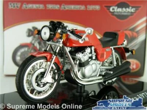 MV AGUSTA 750S AMERICA MOTORBIKE MODEL 1973 1:24 SCALE RED IXO CLASSIC ATLAS K8 - Picture 1 of 5