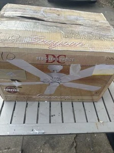 Designers Choice Grayson 55” White Ceiling Fan 5 Blades - Picture 1 of 12