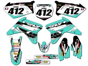 2007 RMZ 450 13 FLY Turquoise Senge Graphics Kit Compatible with Suzuki - Picture 1 of 10