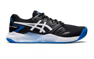 ASICS Men's 11.5 M GEL-CHALLENGER™ 13 Tennis Shoes in Black/Electric Blue - Picture 1 of 7