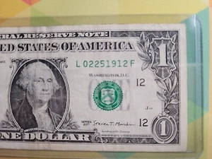 Date Note One Dollar Bill February 25th 1912 Birthday or Anniversary Note - Picture 1 of 3