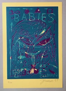 Jonathan Meese, Dolci bambini, taglio linoleico, 2007, firmato e numerato 95/100 - Foto 1 di 1