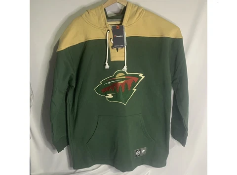 🏒Minnesota Wild NHL Fanatics Mens Jersey Sweater Hoodie XL⚡️Ships Today⚡️ Cover