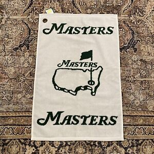 Vintage Masters Tournament Caddy Caddie Towel Green White New Made In USA