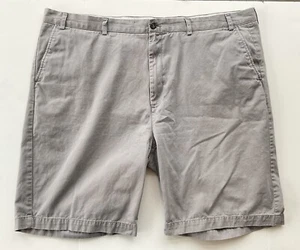 Men’s Big & Tall Roundtree & Yorke 48 Gray Slate  Golf Chino Shorts Cotton - Picture 1 of 9