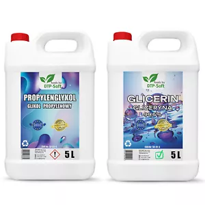 5L VG Bundle Glycerin + 5L PG Propylenglykol | Perfekte Kombination 10l Premium - Bild 1 von 5