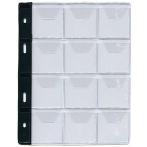 10 Pages For Coin Album Sleeves Page 12 pockets (46mm x 50mm) Large Coins /T12 - Picture 1 of 2