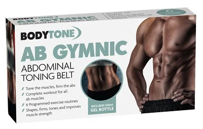 BODYTONE AB Gymnic Bauchmuskeln Bauchmuskeln Toning Fitness Gürtel Fitnessstudio + KOSTENLOSES 100ml Gel