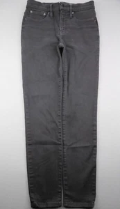 Women's 2018 J Crew 9" High Rise Toothpick Skinny Jeans Black Stretch Size 27 - Imagen 1 de 8