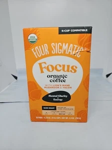 Quattro Sigmatic Focus Caffè Bio Tostatura Scura Criniera/Fungo di Leone 10 Cialde.01/27 - Foto 1 di 4