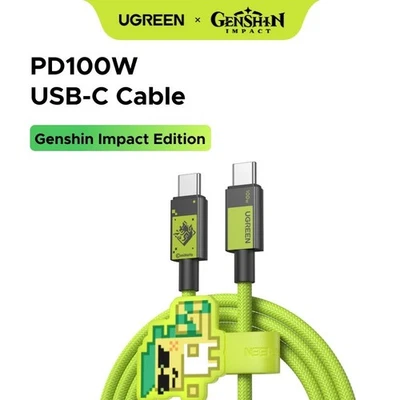UGREEN 100W USB C Genshin Impact Edition PD Fast Charge Cable For iPhone Samsung - Image 1 of 4