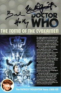 Doctor Who: The Tomb of the Cybermen DVD Insert Signed by BERNARD HOLLEY + 1 - Picture 1 of 1