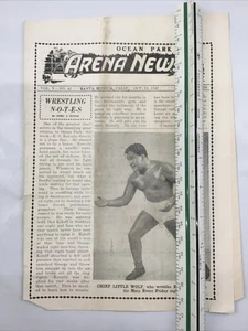 Arena News Boxing Ocean Park California Koverly Chief Little Wolf November 1942 - Picture 1 of 2