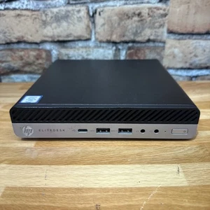 HP EliteDesk 800 G5 Desktop Mini i5-9500T 2.20GHz 16GB DDR4 256GB HDD NO OS - Afbeelding 1 van 6