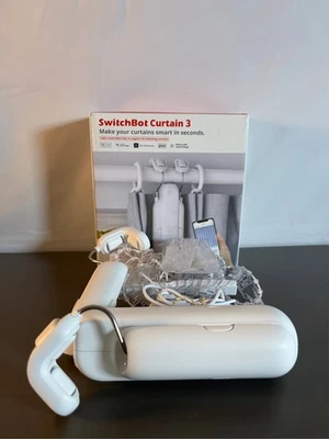 SwitchBot Barra de Cortina 3, Abridor de Cortina Inteligente, Reequipamiento y Motorización Existente Cu 1 Foto 1 de 4