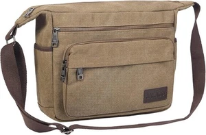 JAKAGO Borsa Messenger in Tela Uomo/Donna Borsa a Tracolla con Tasche Multiple per - Foto 1 di 7