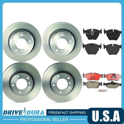 Rotores de freno de disco delanteros y traseros pastillas de freno de cerámica para BMW 328i 1998 Foto 1 de 4