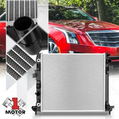 Radiador de refrigeración del motor de núcleo de aluminio estilo OE para 13-15 Cadillac ATS 2.0T 13350 Foto 1 de 4