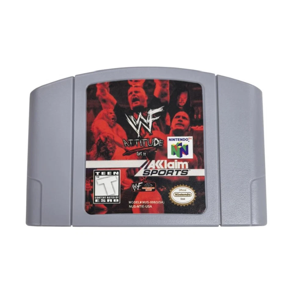 WWF Attitude - Nintendo 64 (N64) Como Nuevo Clásico atemporal Raro hallazgo Foto 1 de 1