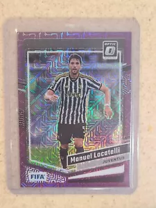 2023-24 Donruss Optic Manuel Locatelli PURPLE MOJO PRIZM #/25 SSP #141 JUVE - Picture 1 of 2