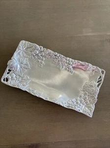 Arthur Court Grape Vine Leaves Bread/Serving Tray Rectangle 11 1/2" x  6" - Picture 1 of 5