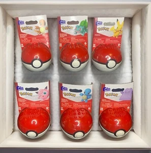 Mega Construct Lot Of 6 Pokemon Pokeballs No Duplicates NEW - Picture 1 of 7