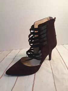 Nine West Größe 6,5 NWample lila Wildleder Plateau Heels 3,5 Zoll hoch - Bild 1 von 12