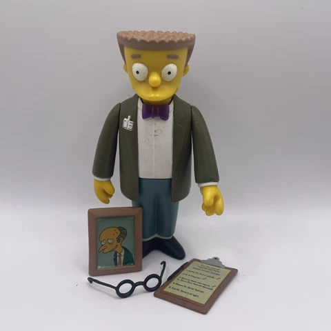 SMITHERS The Simpsons World Of Springfield Figure Playmates COMPLETE Free ship Cover