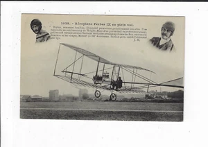Early Aviation French Biplane Aeroplane Ferbeu IX RPPC Postcard p2114 - Picture 1 of 2