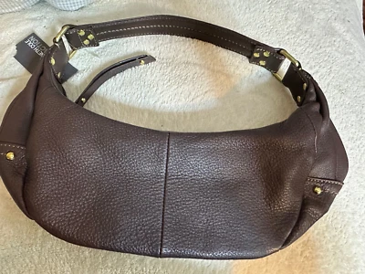 НОВЫЙ KENNETH COLE HOBO СУМОЧКИ СУМКА ГАЛЕЧНЫЙ КОРИЧНЕВЫЙ -- СУМОЧКА - Изображение 1 из 4