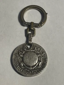 Médaille Coloniale République Française Montée en Porte Clés (11-2) - Imagen 1 de 6