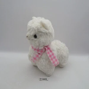 Muñeca de peluche de 6" de peluche de peluche blanca de Alpaca Alpacasso C1005 Japón - Imagen 1 de 10