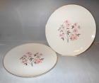 Mid Century Vintage Edwin Knowles By Kalla Pink Dogwood Set Of 2 Dinner Plates