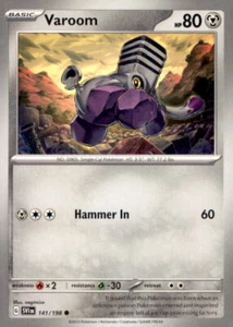 SV01: Scarlet & Violet Base Set #141/198 Varoom - Picture 1 of 1