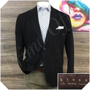 KROON Mens Blazer Sport Coat Casual Jacket Size 46R Two Button Cotton Suit - Picture 1 of 12
