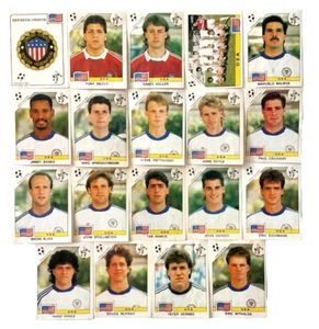 Panini World Cup Italia 90 United States USA Team Sticker Set Rare Argentina - Picture 1 of 9