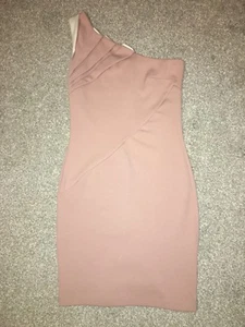 Brand New Miss Selfridge Nude Bodycon Dress Size 10 - Picture 1 of 4
