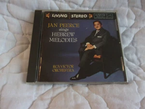 JAN PEERCE SINGS HEBREW MELODIES CD RCA LIVING STEREO JEWISH MUSIC RABBI CANTOR - Picture 1 of 6