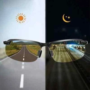 Sonnenbrille Nachtfahrt Tagfahrt Brille Autofahrt + KFZ Brillenhalter Clip - Bild 1 von 9
